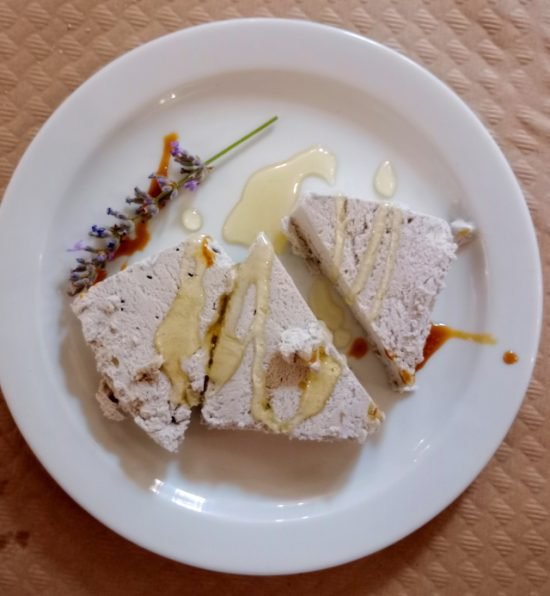 Helado de lavanda