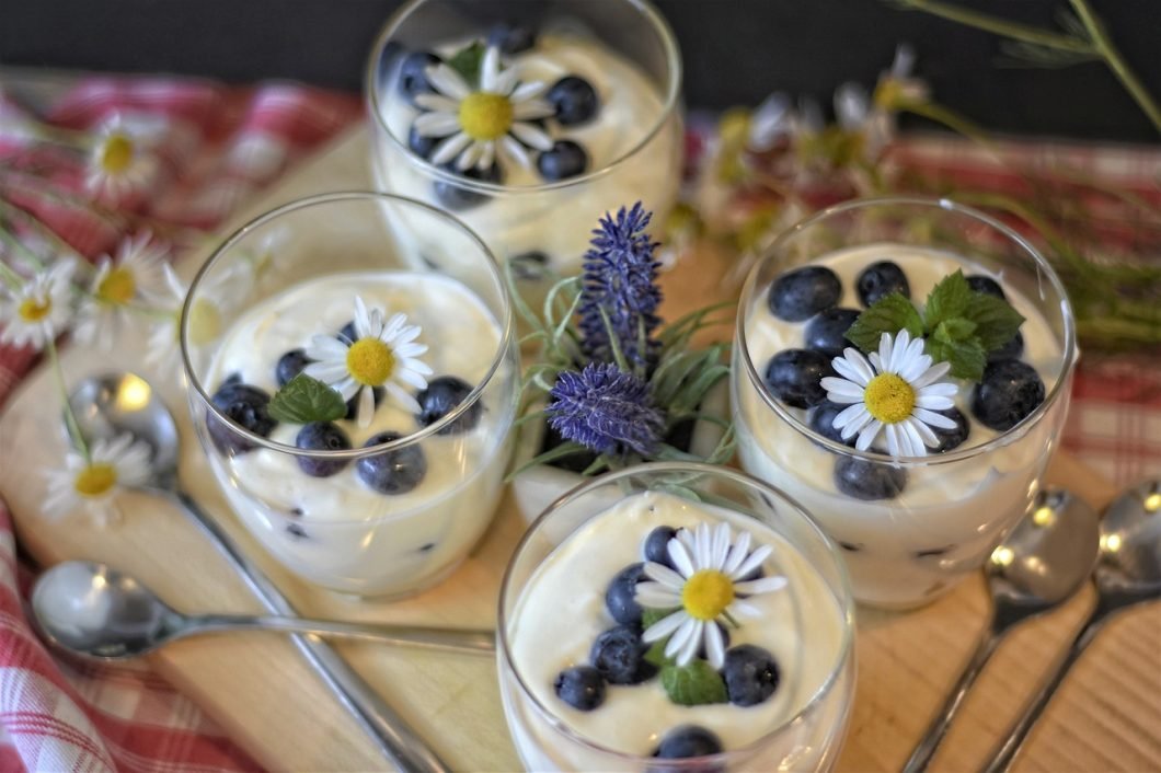 Yogur Casero con Arándanos