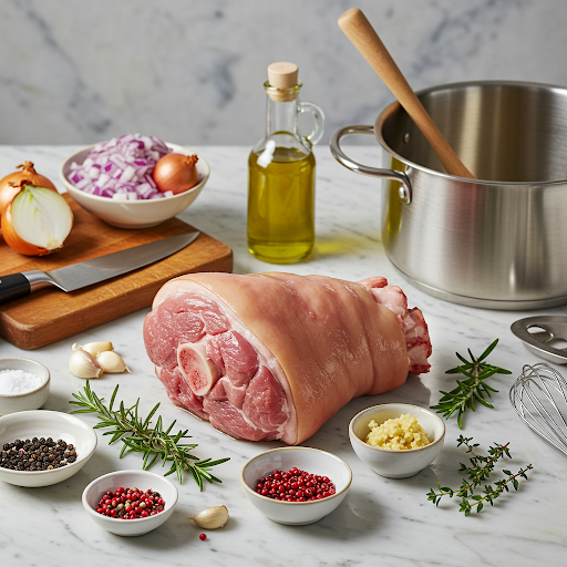 Mise en Place Codillo a la Gallega