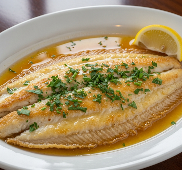 Receta de Lenguado a la Meuniere