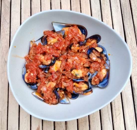 Mejillones en Salsa de Tomate