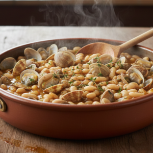 Receta de Fabes con Almejas