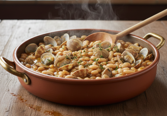 Receta de Fabes con Almejas