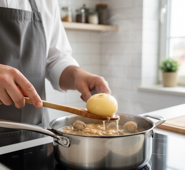 Receta de Fabes con Almejas