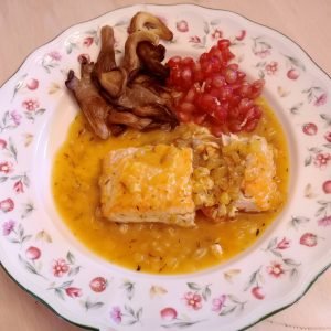 Salmón en Salsa de Azafrán