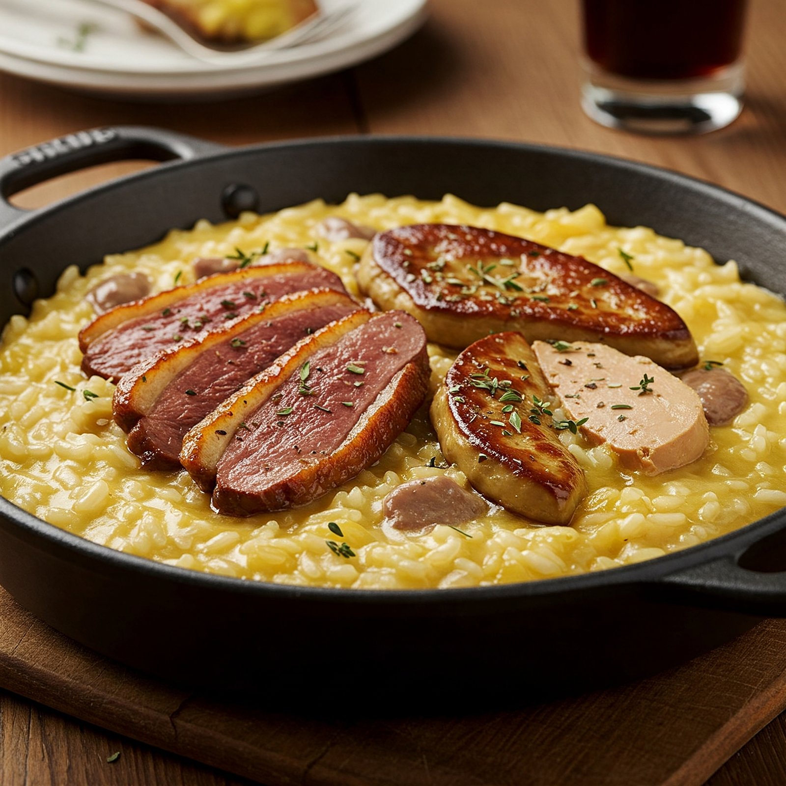 Falso Risotto, variante de la receta de Arroz con Pato y Foie