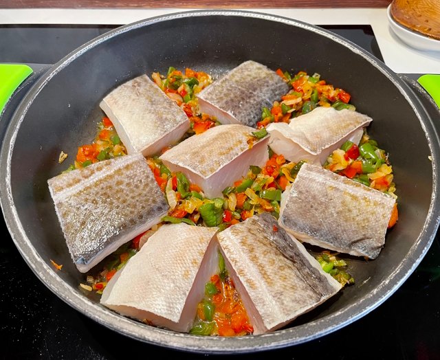 Bacalao con Pimientos