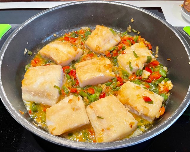 Bacalao con Pimientos