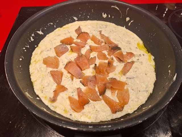 Tallarines con Salmón