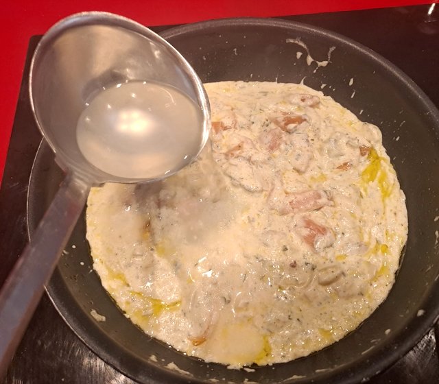 Tallarines con Salmón