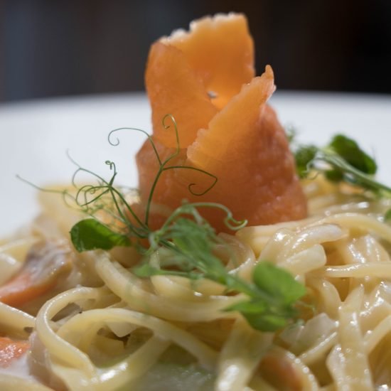 Tallarines al Salmón con Vodka