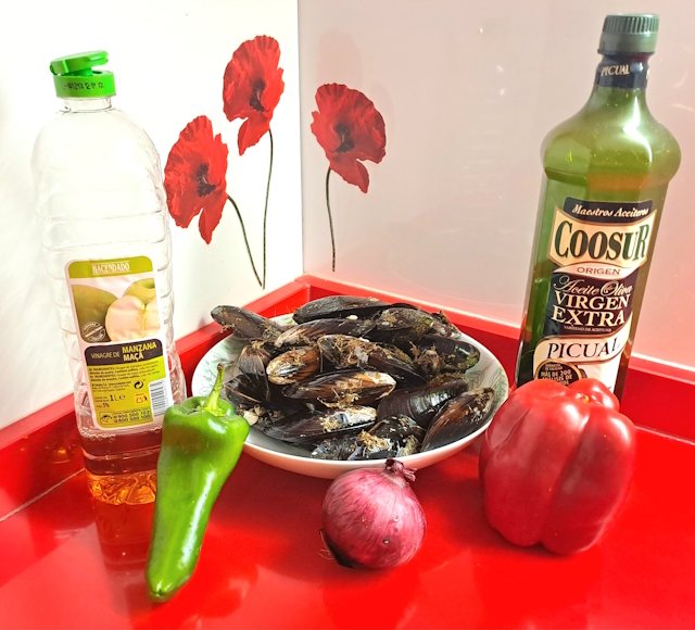 Mejillones en Vinagreta