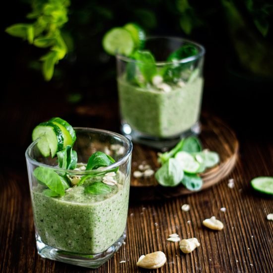 Smoothie de Yogur y Espinacas