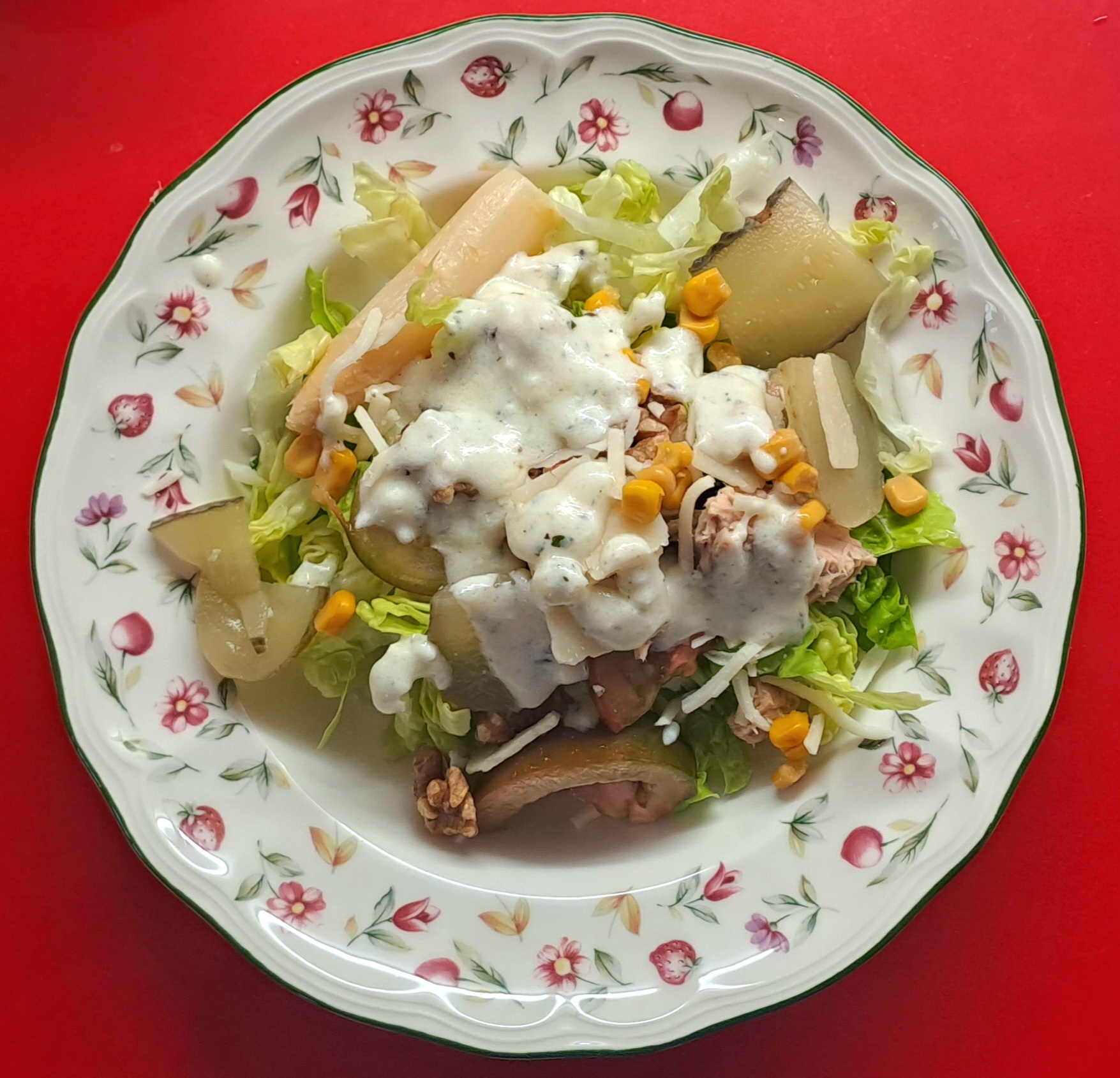 Ensalada con Vinagreta de Yogur