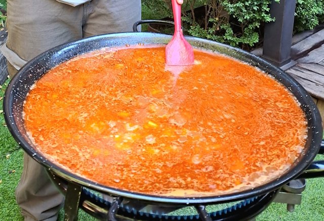 Paella Gambones