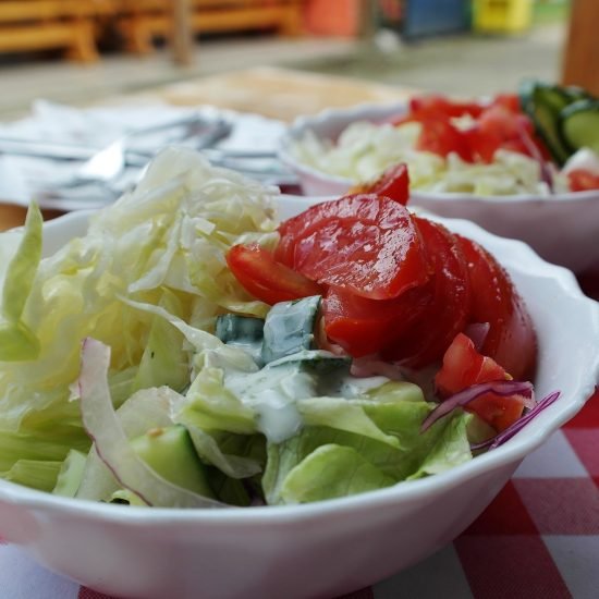 Ensalada con Vinagreta de Yogur