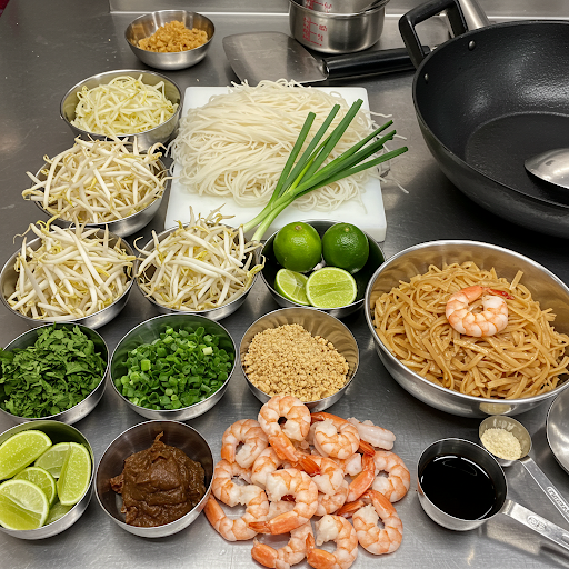 Pad Thai con Langostinos
