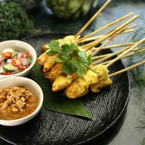 Pollo Satay con Arroz Basmati