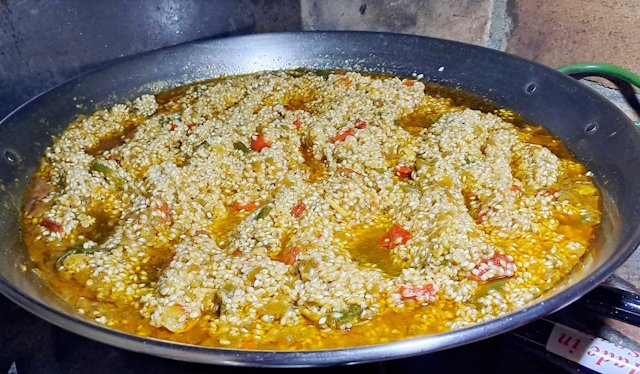 Arroz con Bacalao y Gambas