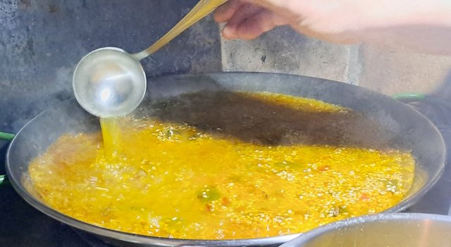 Arroz con Bacalao y Gambas