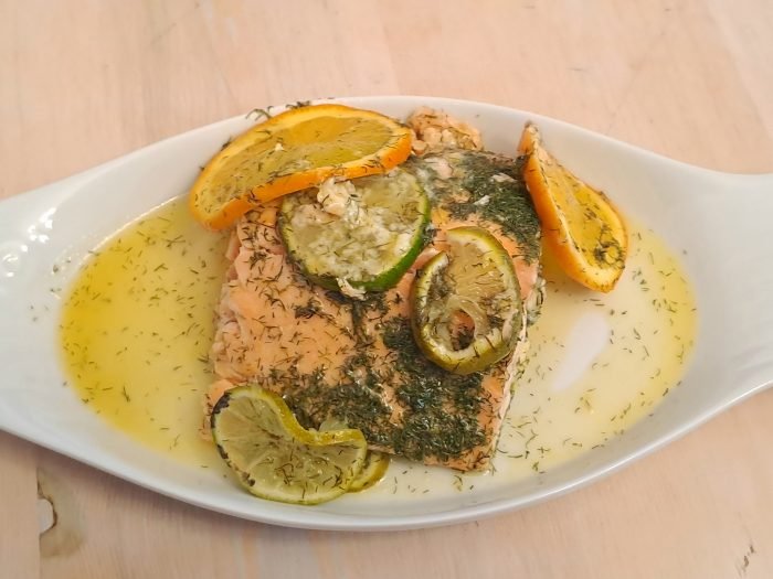 Salmón al Horno con Cítricos