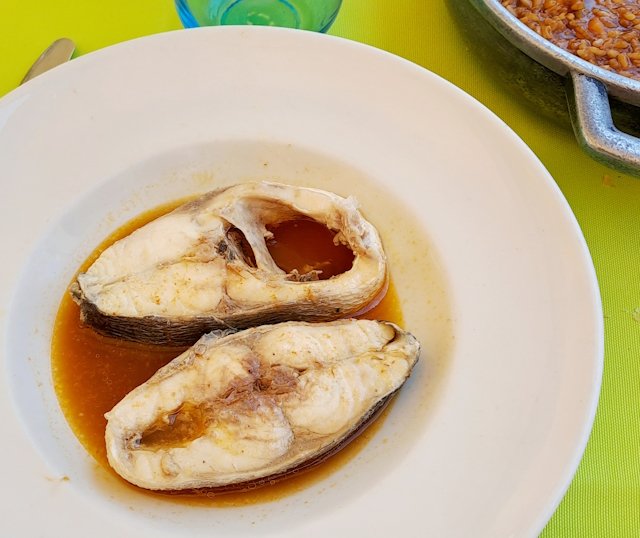 Pescado del Caldero del mar Menor