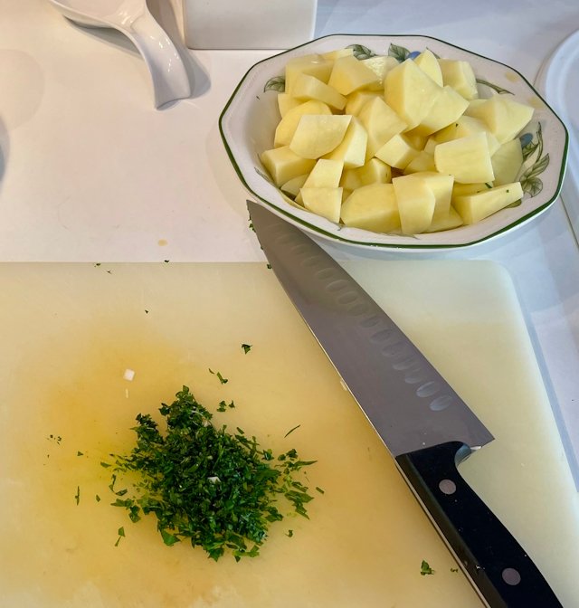 Papas con Bacalao