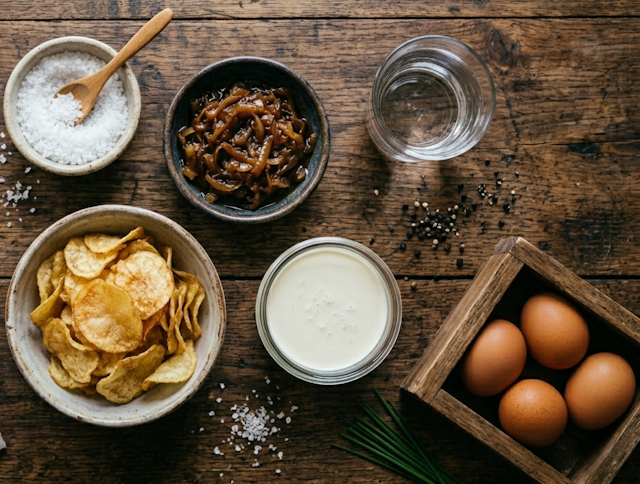 Mise en Place de Tortilla de Patatas Chip