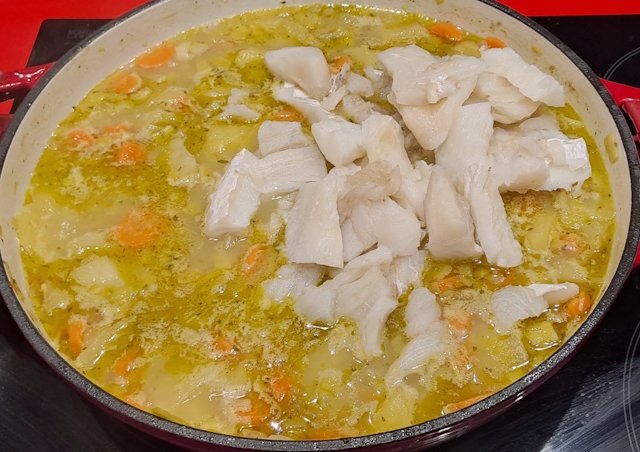 Porrusalda con Bacalao