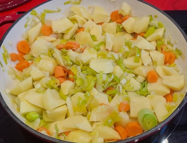 Puerros patatas