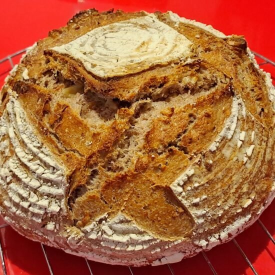 Pan Integral de Espelta con Poolish y Nueces