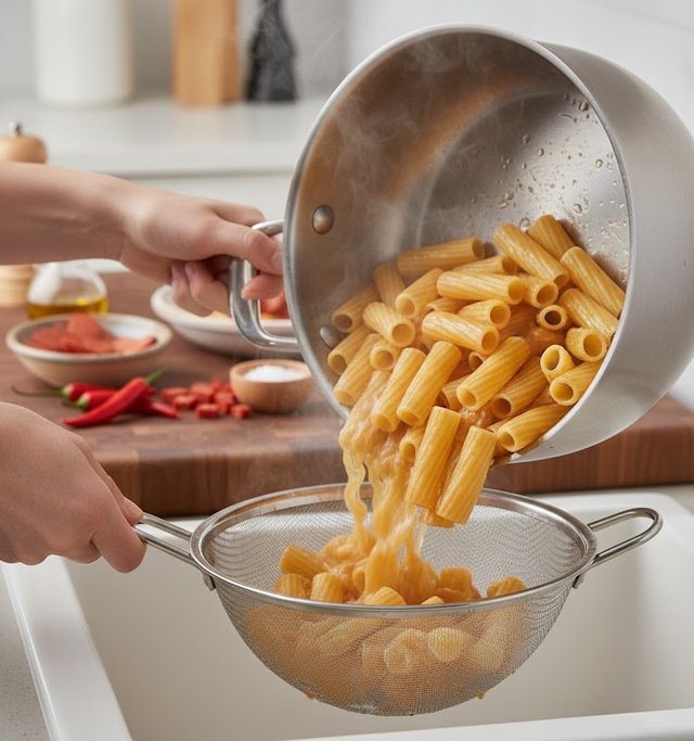 Rigatoni con Chorizo al Horno