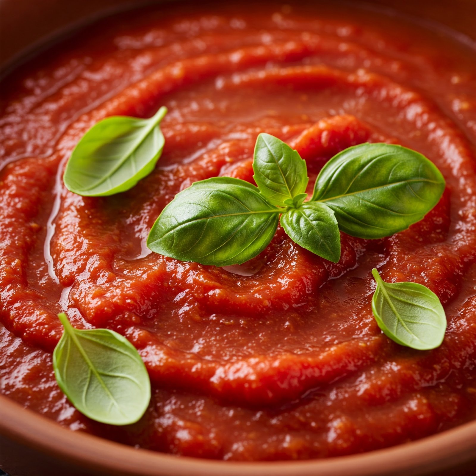 Salsa de tomate con albahaca