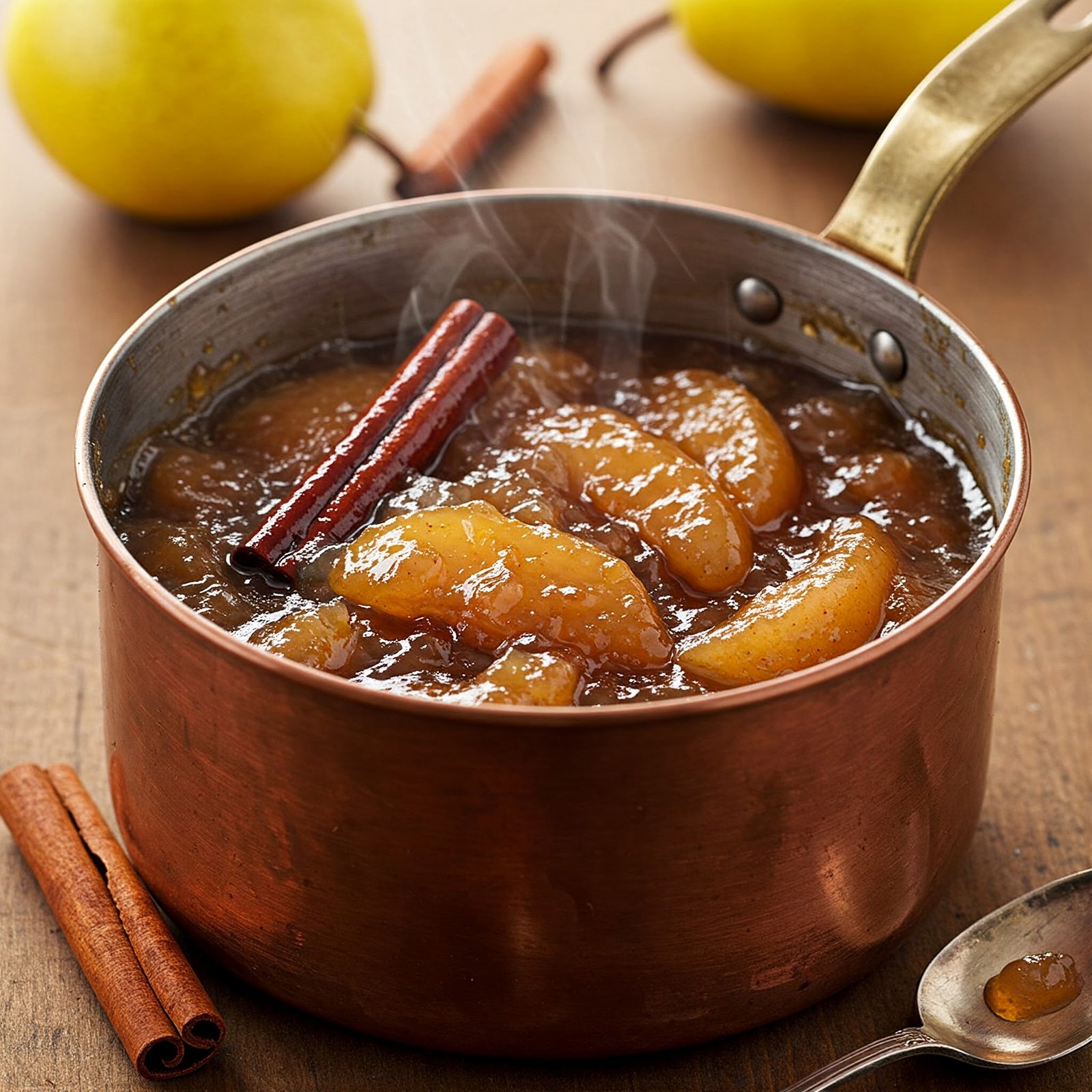 Mermelada de pera, manzana y canela