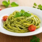 Receta de Tallarines al pesto