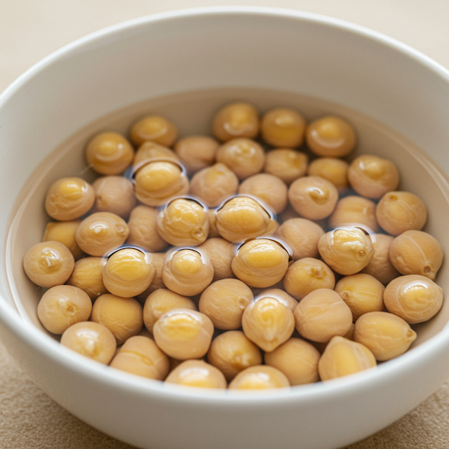 Garbanzos en remojo