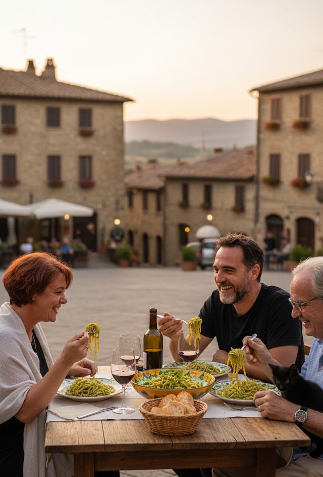 María José, Emilio y Rob