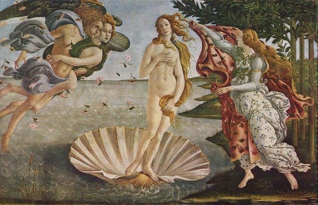 El nacimiento de venus, origen de la receta de los Tortelloni Rellenos de Espinacas y Ricotta en Salsa de Tomate