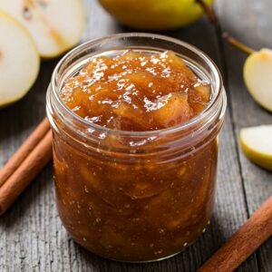 Mermelada de pera, manzana y canela