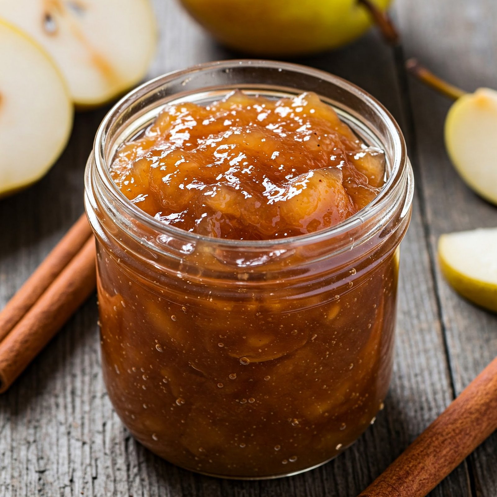Mermelada de pera, manzana y canela