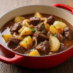 Estofado de Magro de Ternera al Vino Moriles