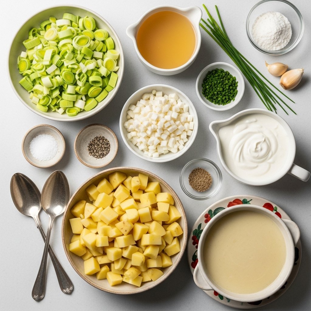 Mise en Place, de la receta de vichyssoise una crema fría