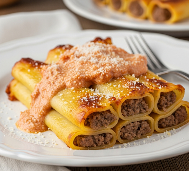 receta de canelones rellenos de rabo de toro a la cerveza