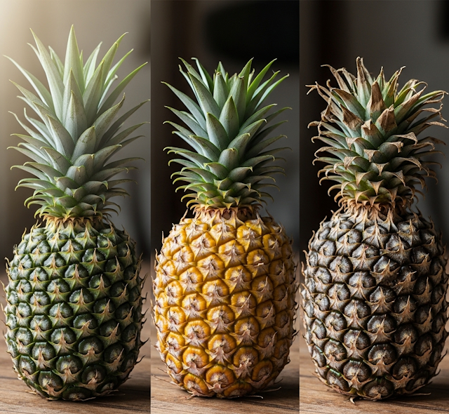 Maduración de la piña, para hacer la receta de Postre de Piña