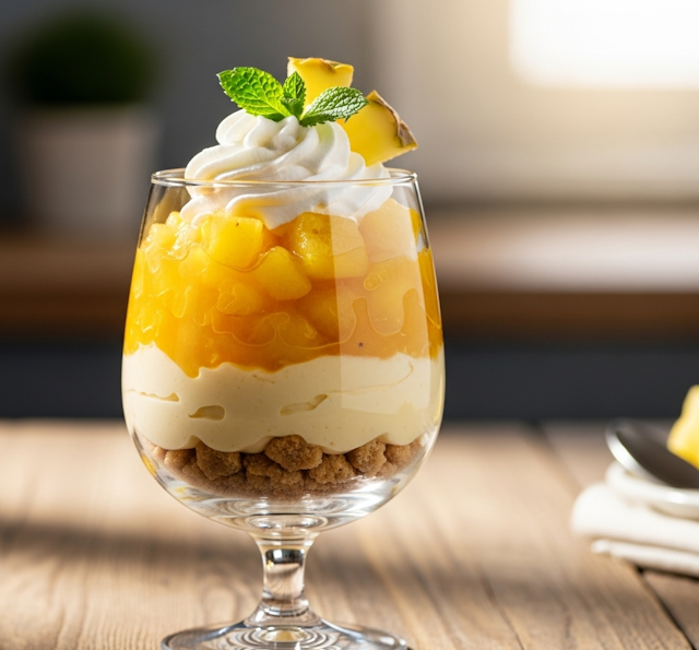 Variante de la receta de Postre de Piña