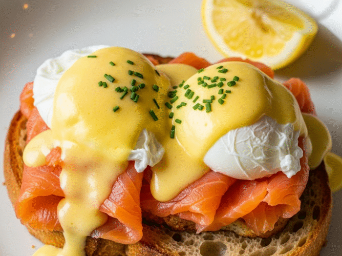 Huevos Benedictinos con Salmón Ahumado