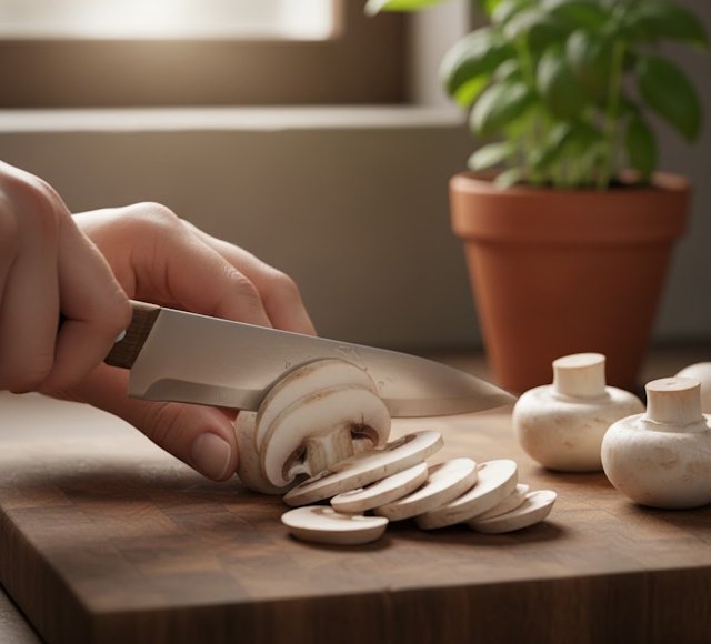 Champiñones laminados