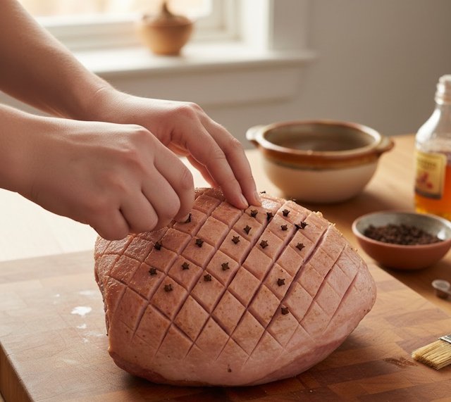 Receta de Jamón al Horno con Piña