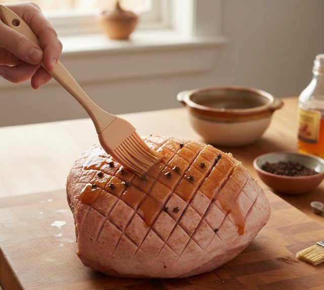 Receta de Jamón al Horno con Piña