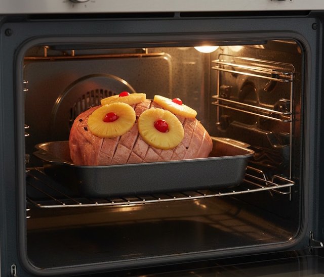 Receta de Jamón al Horno con Piña